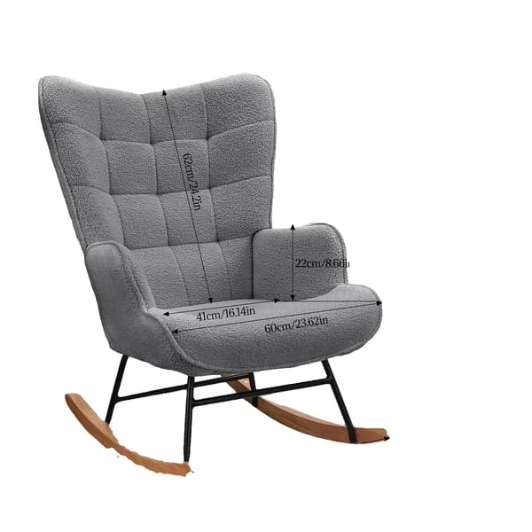 Svingestol, Ergonomisk Støtte, Moderne Design, 92x68x75 cm,MØRKE GRÅ