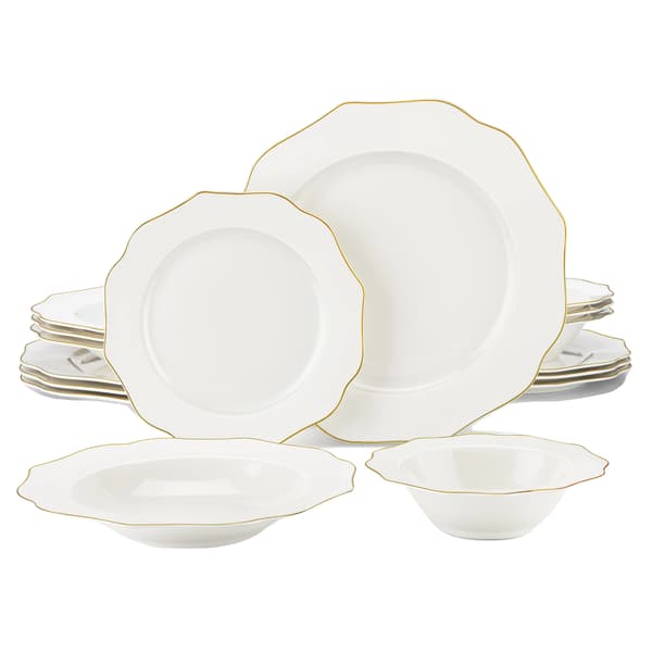 Servisset, Mångsidigt 16/32-delar, Högkvalitativt Keramiskt Material,16-BITAR