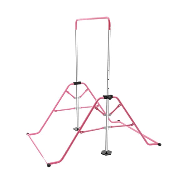 Gymnastikstång, Fällbar Design, Halkfri Bas,Rosa