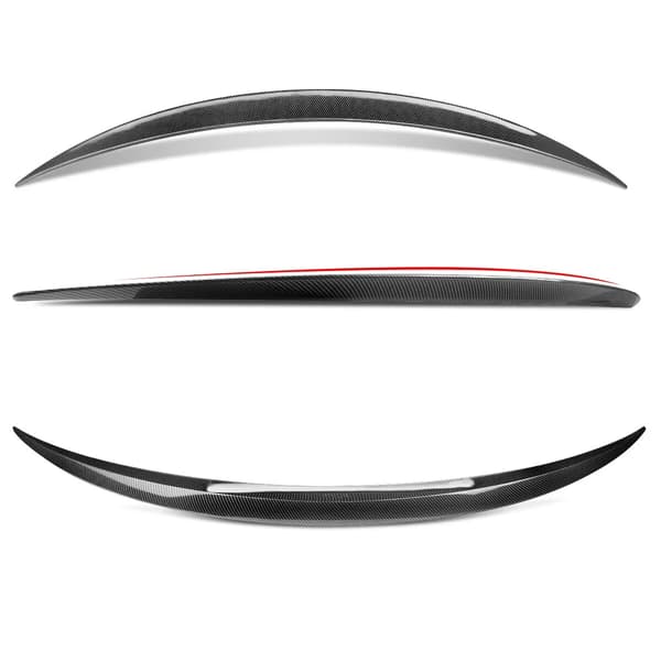 Spoiler, AMG Stil, Holdbart ABS Materiale,Kulfiberlook