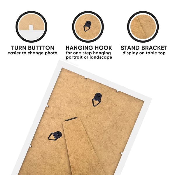 Ramar för bilder, 6x4 tum, Trämaterial, Väggmonterbara, Borddisplay, 10-pack