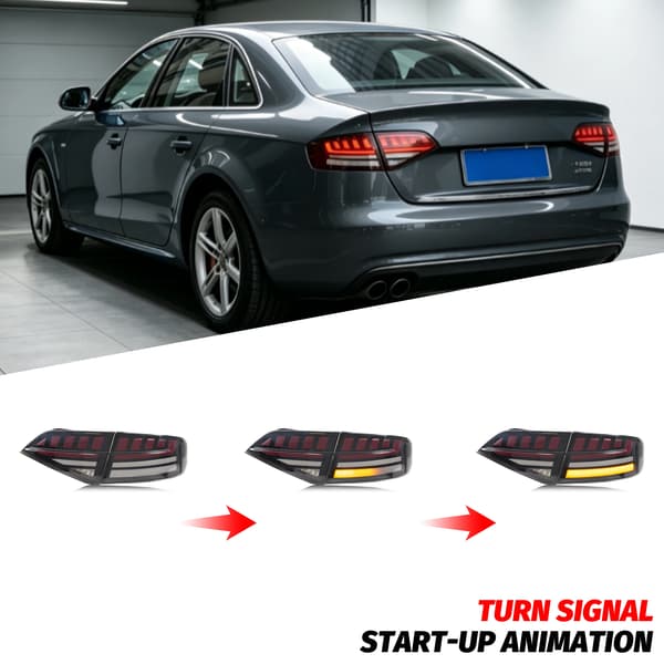 Baglygter, LED-teknologi, Nem installation,Sort