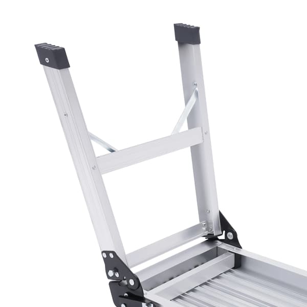 Plattform Stege, 150 kg Kapacitet, Fällbar Design,Silver