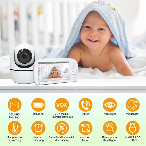 Babymonitor, HD-video, trådløs forbindelse,LM-L09