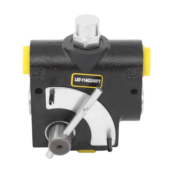 Hydraulisk variabel flowkontrolventil, justerbar flowhastighed 0-30 GPM, højtryksydelse,sort, 3/4"