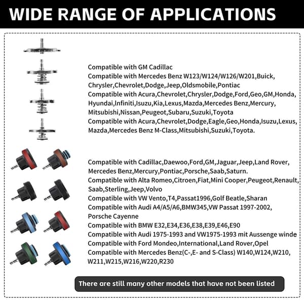 Radiator Tryk Tester, 15-Delt Sæt, Multifunktionelt Værktøj,15pcs