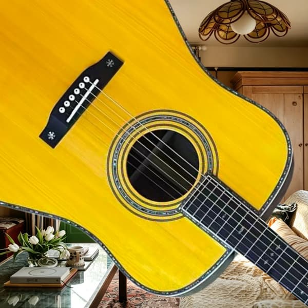 Gitarr, HPL Greppbräda, Picea Asperata Kropp,GUL