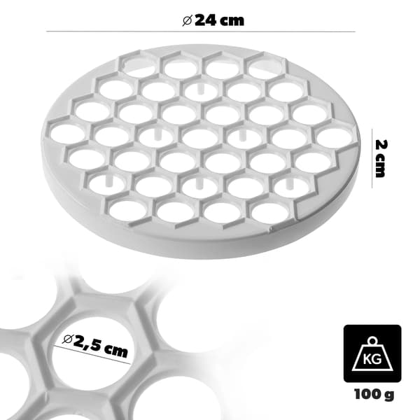 Dumplingform, Letvægtsdesign, Alsidig Brug,HVID