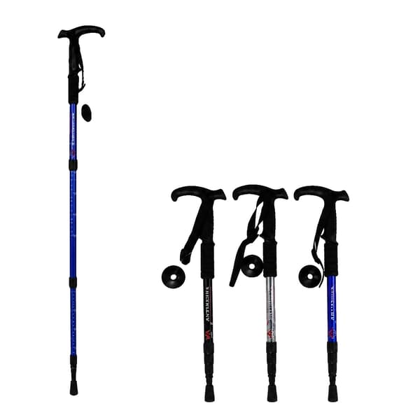Trekkingstang, Letvægts Aluminium, Ergonomisk Greb,Himmelblå