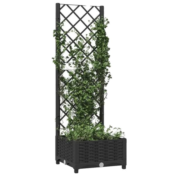 Planter med espalier, moderne design, holdbar trækonstruktion,Chokolade