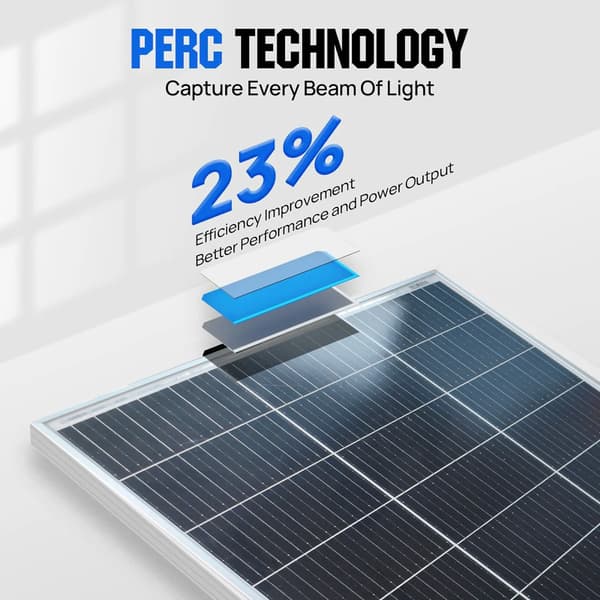 Solpanel, Hög Effektivitet, Hållbar Konstruktion,2st 100w panel