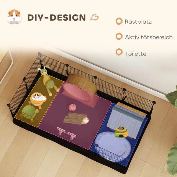 Lekbur, Utbyggbar Design, Vattentät Foder,svart