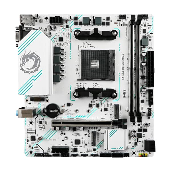 Bundkort, AMD B550 Chipset, Micro-ATX Formfaktor,Moderkort