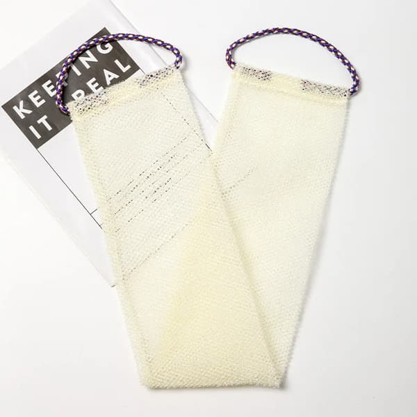Exfolierande Badnät, Extra Lång Design, Djup Rengörande Effekt,vit-1st