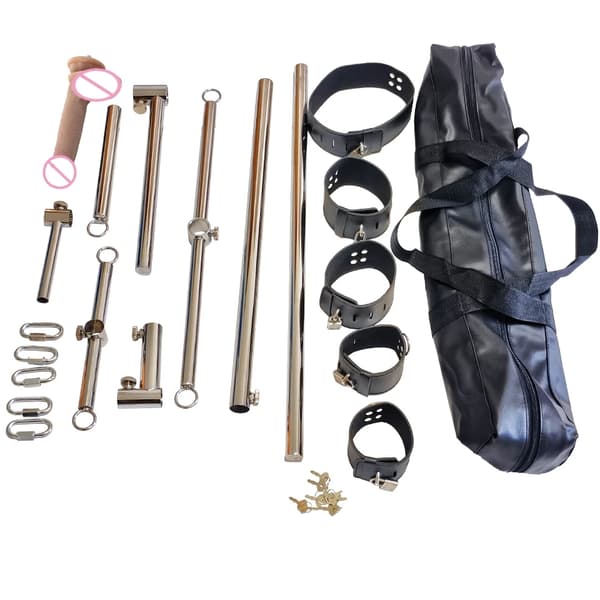 BDSM Bondage Sæt, Justerbare Fængsler, Holdbart Rustfrit Stål,BDSM Bondage Sæt