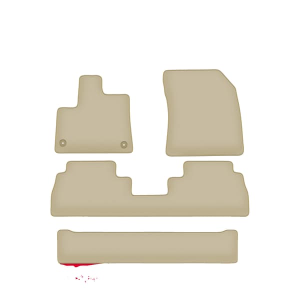 Bilgolvmattor, Lyxdesign, Perfekt Passform, Beige