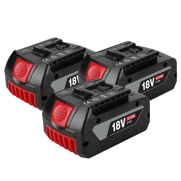 Litiumjonbatteri, 6000mAh kapacitet, 18V kompatibilitet, 3st batteri 6.0AH