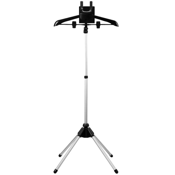 Tøjdamper Rack, Højdejusterbar, Sammenklappeligt Design,sort