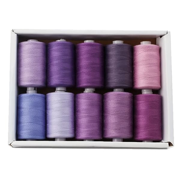 Håndsyningstråd, Multifarvet Assortiment, 1000 Yards Længde,L