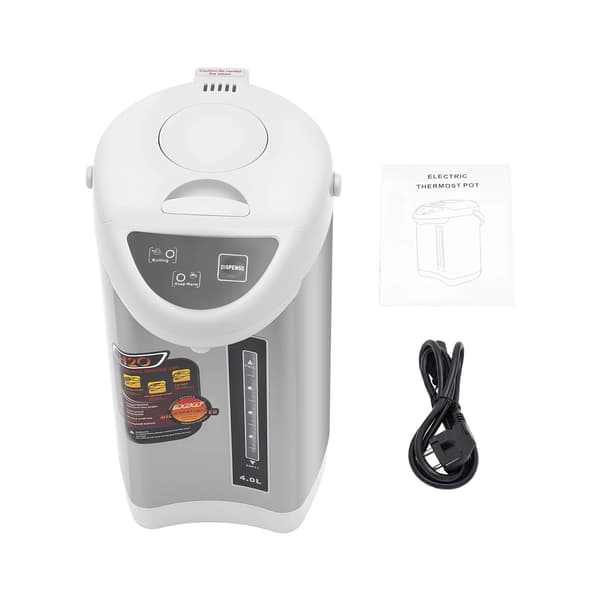 Vattenkokare, 750W Effekt, 4L Kapacitet,GRÅ