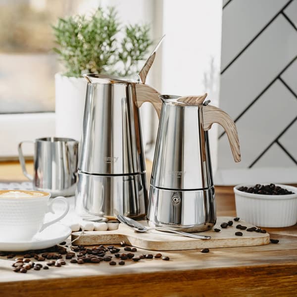 Kaffebryggare, 9 koppars kapacitet, rostfri stål konstruktion,Silver, EU