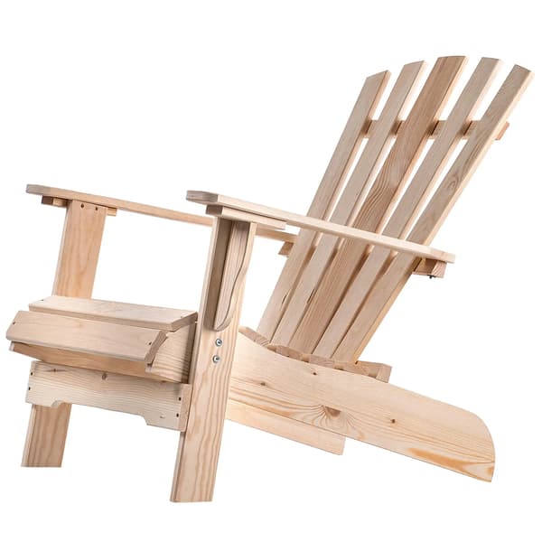Strandstol, Højkvalitets træ, Ca. 60 cm bred, Ergonomisk designet, Egnet til flere indstillinger, Intuitivt samlesystem