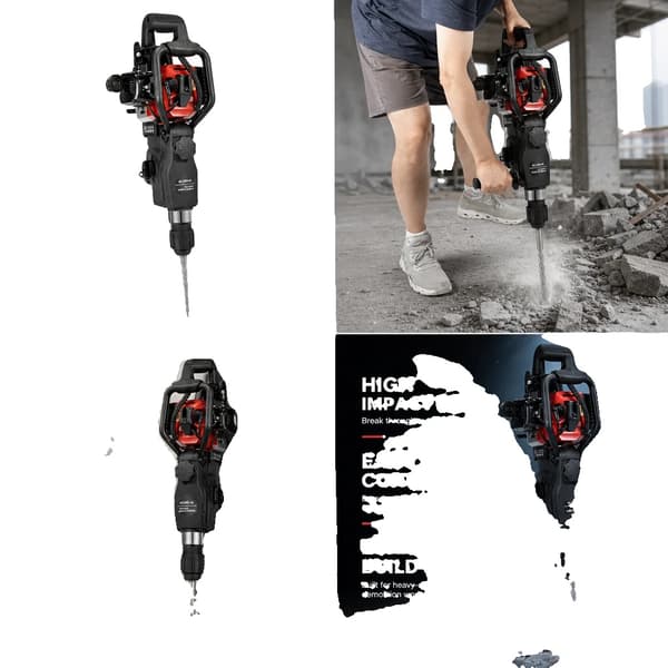 Rivhammare, 1000W, 33CC, 30J Slagenergi, 3200BPM, Handdragstart