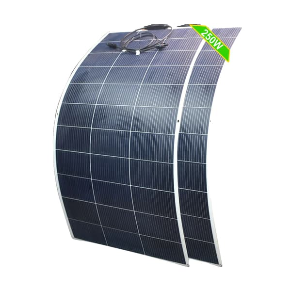 Flexibel Solpanel, Hög Effektivitet, Väderbeständig,2st 125w panel