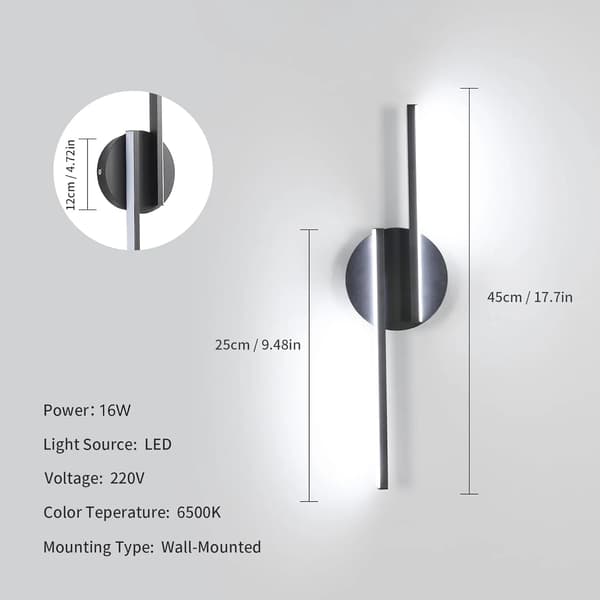 Væglampe, Moderne Design, Energi Effektiv LED,A6905, M