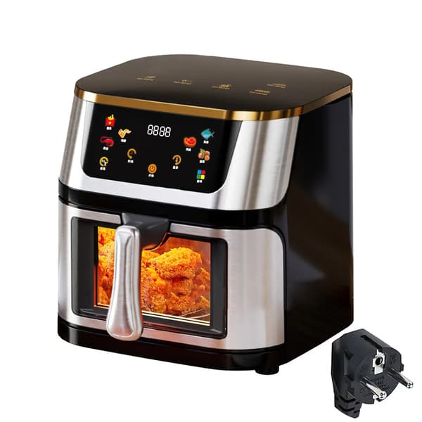 Luftfritösugn, 8L kapacitet, LED-touchskärm,8L