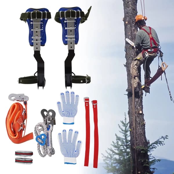 Trädklättringsutrustning, Justerbart Arboristkit, Hög Viktkapacitet,Blå