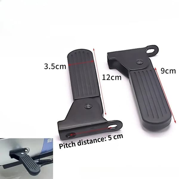 Fotpedaler, Fällbar Design, Halkfri Yta,5CM