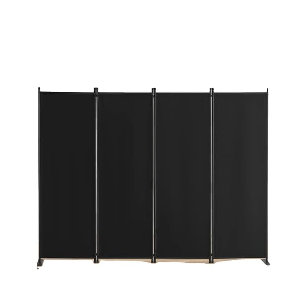 Rummdivider, Stofpartition, Fleksibelt Design,Fire Panel Sort