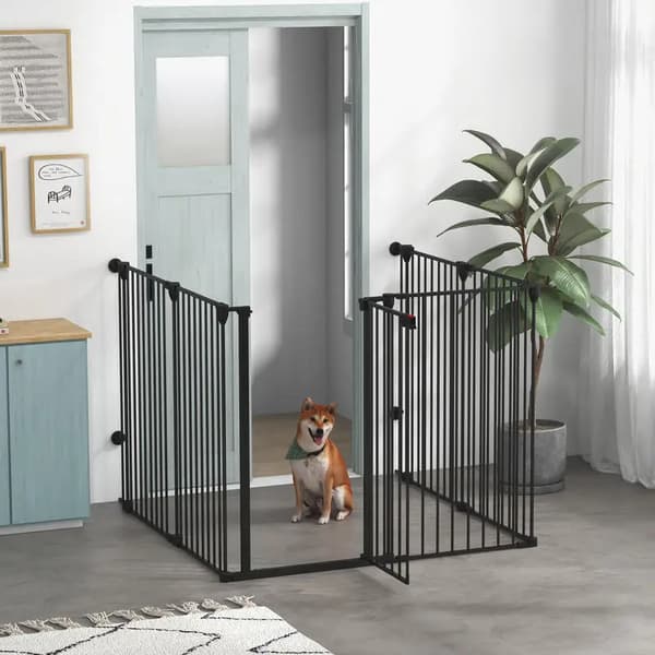 Hundegitter, Foldbart Design, Dobbelt Låsesikkerhed,hær grøn