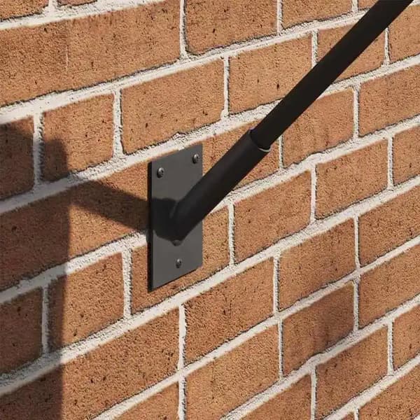Flagstangholder, Stål Konstruktion, Vejrbestandig,Sort