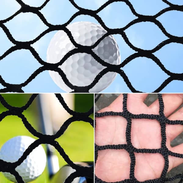 Golftræningsnet, Holdbart Design, Stort Træningsområde,sort