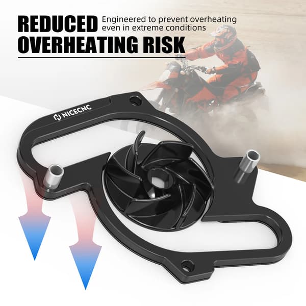 Vattenpumpkit, överdimensionerad impeller, förbättrad hållbarhet,Orange