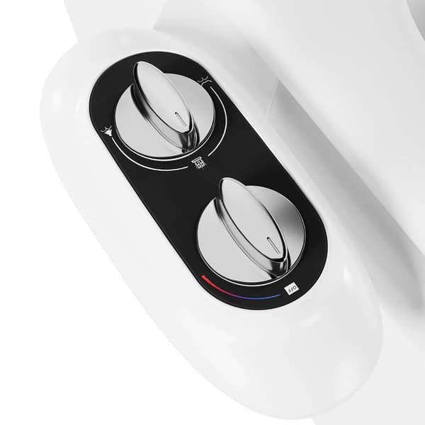 Bidet-tilbehør, justerbart vandtryk, selvrensende dyse,HVID