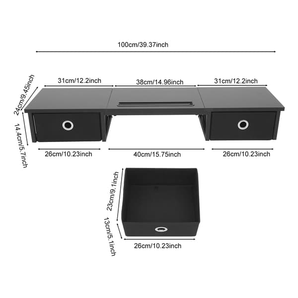 Skärmställ, Ergonomisk Design, Robust Konstruktion,svart