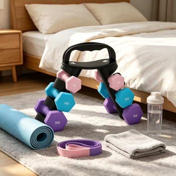 Dumbbells, Hexagonal Design, Kompakt Opbevaringsstativ,Dumbbell