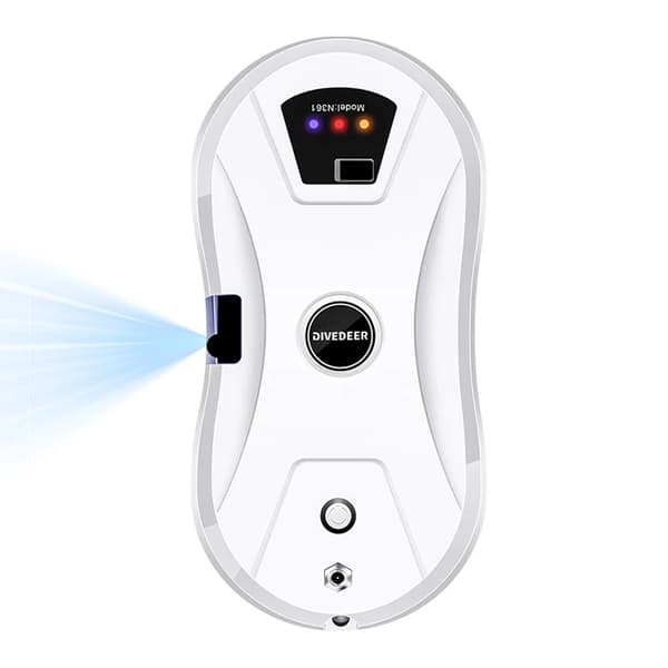 Vinduespudserrobot, Smart Navigation, Effektiv Rengøring,Ja, HVID