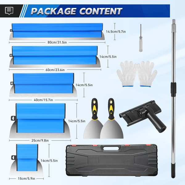 Skummknivset, Flexibla blad, Ergonomisk design,Blå