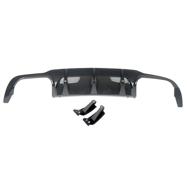 Bageste kofanger diffuser, AMG stil, holdbart ABS materiale,kulstoflook