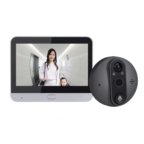 Dørintercom, HD-kamera, trådløs forbindelse,Dørklokke Stil-128G