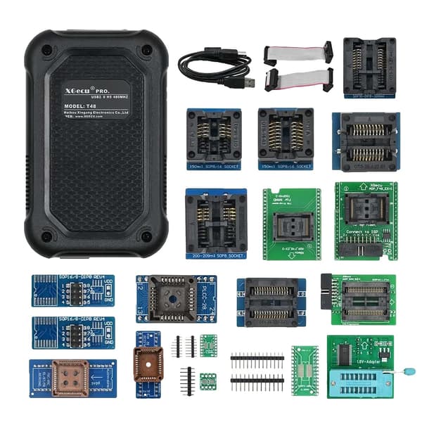 T48 Programmer, understøtter 34000+ IC'er, hurtig programmeringshastighed,T48 20 Adaptere