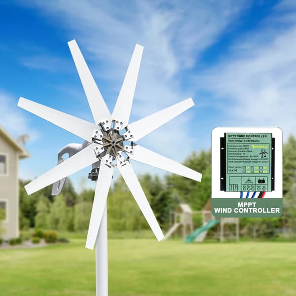Vindmølle, Lav støjdrift, Nem installation,48V-a, 3000W-b, Med gratis controller-a
