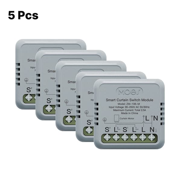 Smart Gardin Kontakt, Styring med Stemmesignal, App-Baseret Administration,ZigBee 5 PCS