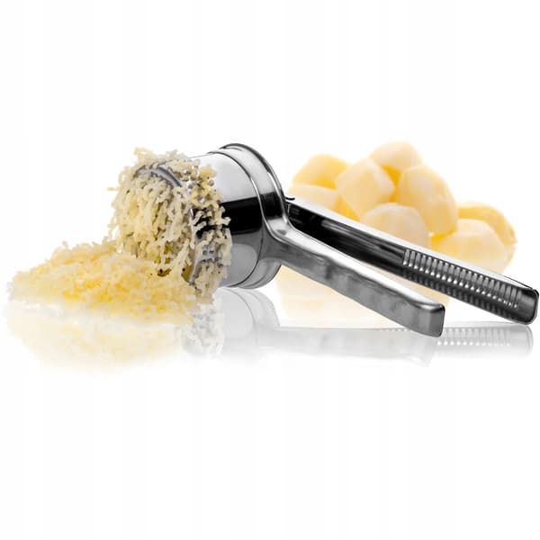 Potatis- och grönsakspress, rostfritt stål, diskmaskinssäker,Silver