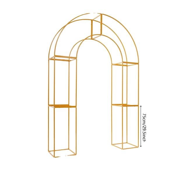 Bröllopsbåge, Elegant Design, Hållbar Konstruktion,Guld