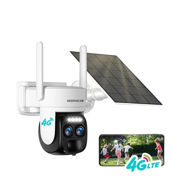 Sikkerhedssystem, 4G-forbindelse, 360° panoramisk udsigt,EU4G